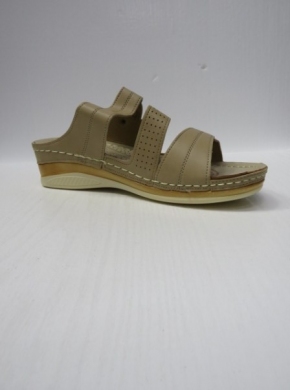 Klapki damskie na koturnie (36-41) B0231 BEIGE