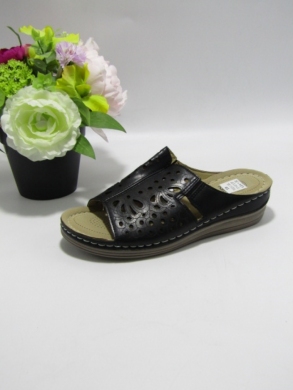Klapki damskie na koturnie (37-42) 7022-1 BLACK