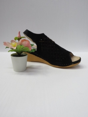 Sandały damskie na koturnie (36-41) 7AA224 BLACK