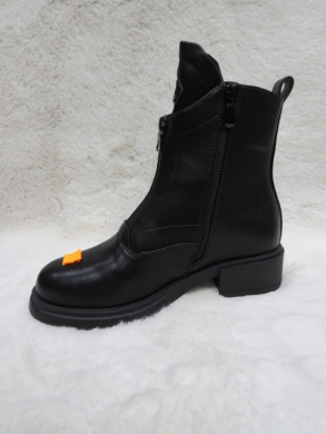 Botki damskie ocieplane na płaskim (36-41) XPL-09 BLACK