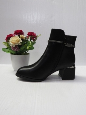Botki damskie ocieplane na obcasie (36-41) X3702 BLACK