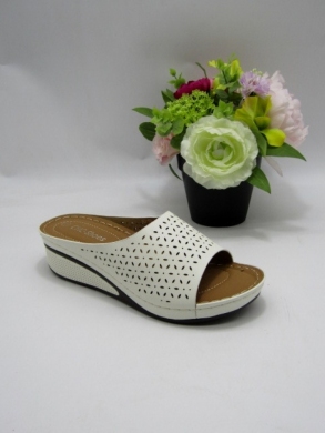 Klapki damskie na koturnie (36-41) N22-938 WHITE