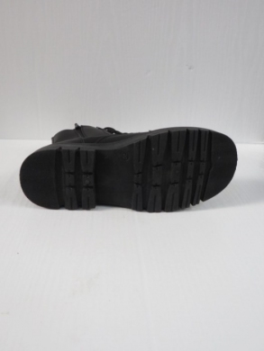 Botki damskie ocieplane na płaskim (36-41) MB156-1 BLACK