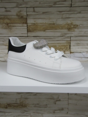 Buty sportowe damskie na koturnie (36-41) LY097 BLACK