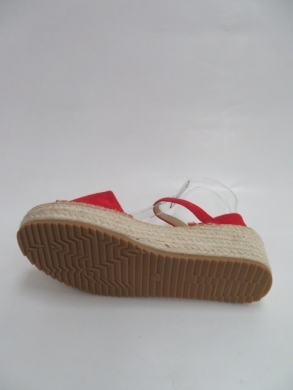 Sandały damskie na koturnie (36-41) QR002 RED