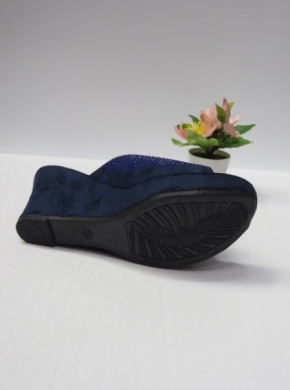 Klapki damskie na koturnie (36-41) B03 BLUE
