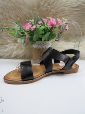 Sandały damskie na płaskim (36-41) H53 BLACK