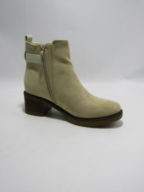 Botki damskie ocieplane na obcasie (36-41) FR713 BEIGE