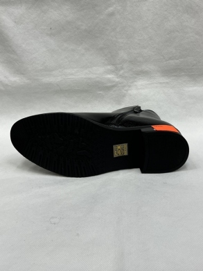 Botki damskie ocieplane na płaskim (36-41) C781 BLACK