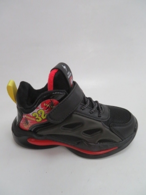 Buty sportowe chłopięce ocieplane (32-37) P690 BLACK/RED