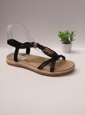 Sandały damskie na płaskim (36-41) FY6915 BLACK