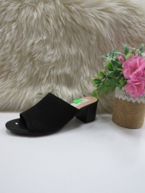 Klapki damskie na obcasie (36-41) CIC-79 BLACK