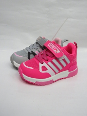 Buty sportowe dziewczęce (20-25) E10-2 RED/PINK/GREY LAMPA