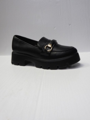 Mokasyny damskie na koturnie (36-41) 888-621 BLACK