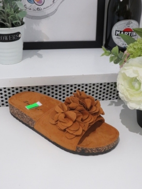 Klapki damskie na płaskim (36-41) TL8-110 CAMEL