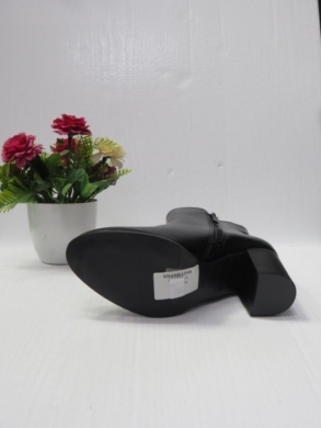 Botki damskie ocieplane na obcasie (36-41) C830 BLACK