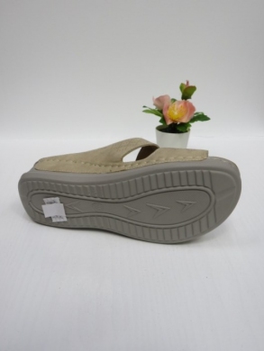 Klapki damskie na koturnie (36-41) HU501 KHAKI