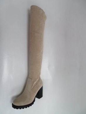 Kozaki damskie jesienne na obcasie (36-41) HBL-5 BEIGE