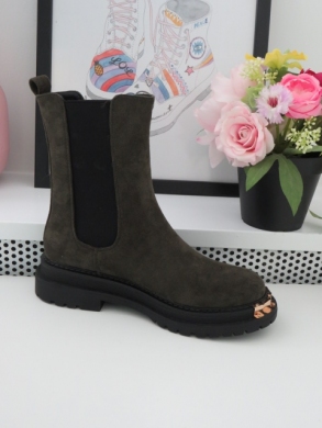 Botki damskie na płaskim (36-41) RXJ218 GREEN