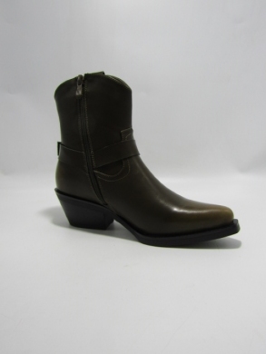 Botki damskie ocieplane na obcasie (36-41) AXHX-67 KHAKI