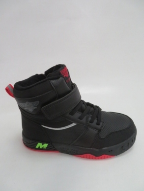 Botki Chłopięce ocieplane (32-37) P682 BLACK/RED