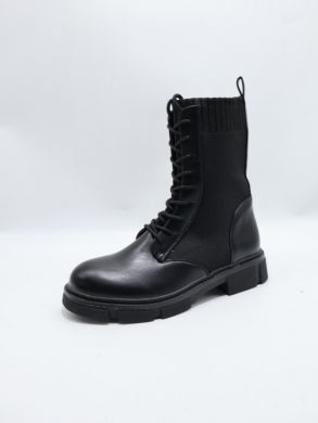 Botki damskie na płaskim (36-41) 9062 BLACK