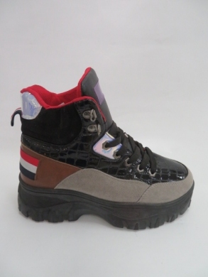 Botki damskie jesienne na płaskim (36-41) KFS-509 BLACK