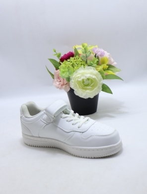 Buty sportowe damskie na płaskim (36-41) EC502 WHITE