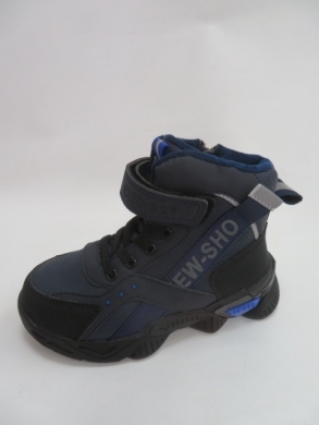 Botki chłopięce jesienne (26-31) P648 BLUE/ORANGE