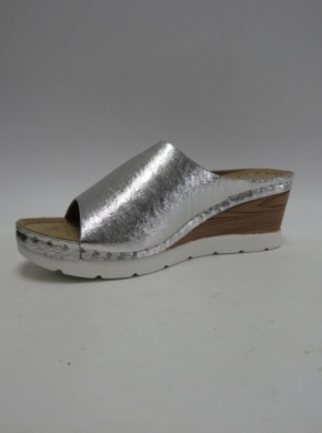 Klapki damskie na koturnie (36-41) N21-695 SILVER