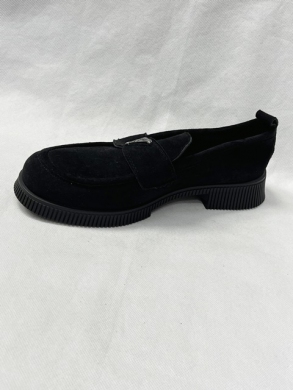 Mokasyny damskie na płaskim (36-41) 3205C BLACK