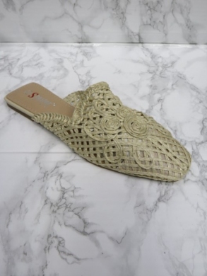 Klapki damskie na płaskim (36-41) T565 BEIGE