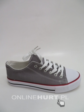 Trampki damskie na płaskim (36-41) DC2-6 GREY