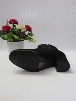 Botki damskie ocieplane na obcasie (36-41) 2607 BLACK