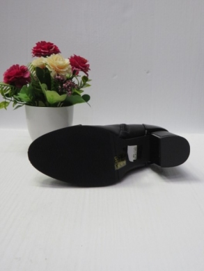 Botki damskie ocieplane na obcasie (36-41) 782-1 BLACK