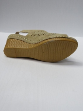 Sandały damskie na koturnie (36-41) 7AA224 BEIGE