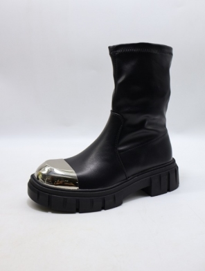 Botki damskie na płaskim (36-41) K523 BLACK