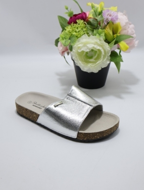 Klapki damskie na płaskim (36-41) 0509 SILVER