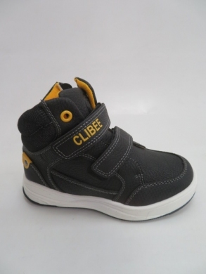 Botki chłopięce jesienne (26-31) P538 BLACK/YELLOW