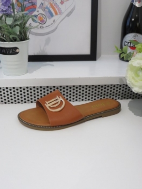 Klapki damskie na płaskim (36-41) W98 CAMEL