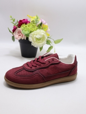 Buty sportowe damskie na płaskim (36-41) 6616 WINE