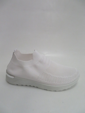 Buty sportowe damskie na płaskim (36-41) LT91-2 WHITE