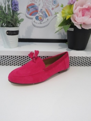 Mokasyny damskie na płaskim (36-41) B835 FUSIA