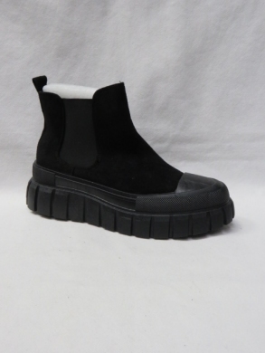 Botki damskie na płaskim (36-41) R979 BLACK