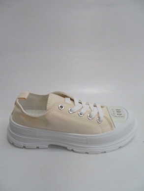 Trampki damskie na koturnie (36-41) HB61 BEIGE