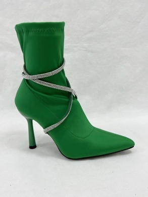 Kozaki damskie na szpilce (36-41) 16828 GREEN