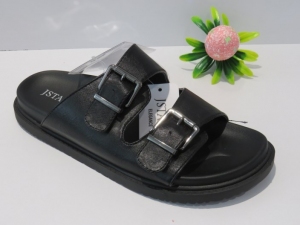 Klapki damskie na płaskim (36-41) ZYTX22045 BLACK