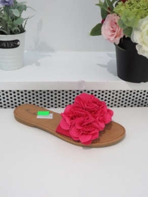 Klapki damskie na płaskim (36-41) MS9058 FUCHSIA