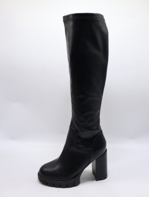 Kozaki damskie na obcasie (36-41) R67 PU/BL