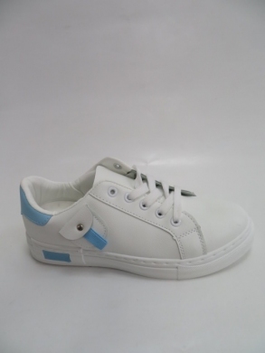 Buty sportowe damskie na płaskim (36-41) 558 WHITE/BLUE